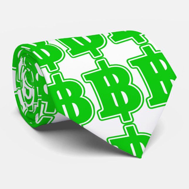 Gravata GREEN BAHT SGN ฿ Moeda Tailandesa ฿ (Rolled)