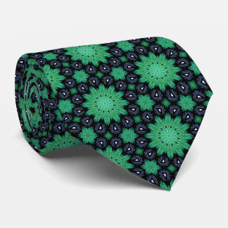 Gravata Green Starburst Neck Tie