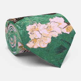 Gravata Green Van Gogh Almond Blossoms
