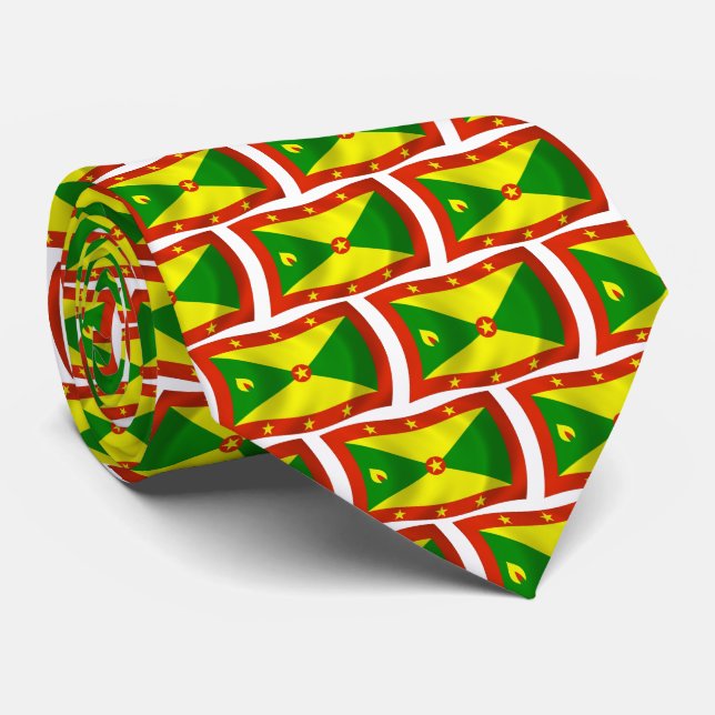 Gravata Grenada Flag Tie (Rolled)