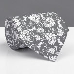 Gravata Grey Gray Floral Pattern Custom Necktie<br><div class="desc">This custom necktie features a sophisticated grey and floral pattern, making it a stylish and unique accessory. It's perfect for adding a touch of personality to any outfit, whether it's for a special occasion or everyday wear. The high-quality fabric ensures a comfortable and long-lasting wear, and the custom design allows...</div>