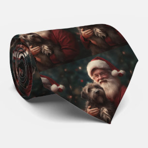Gravata Grifão de Pontaria de Pelo Cabeludo Papai Noel Nat