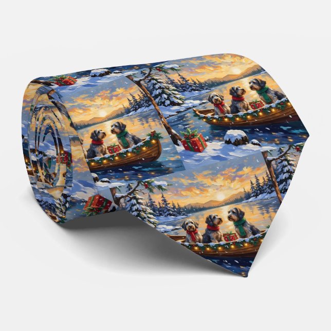 Gravata Griffon de Apontamento de Pêlo Cabeludo Natal Barc (Rolled)