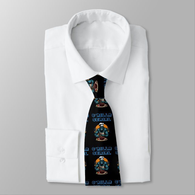 Gravata G'rilla Mestre Churrasco Serial Grillador Diversão (Amarrado)