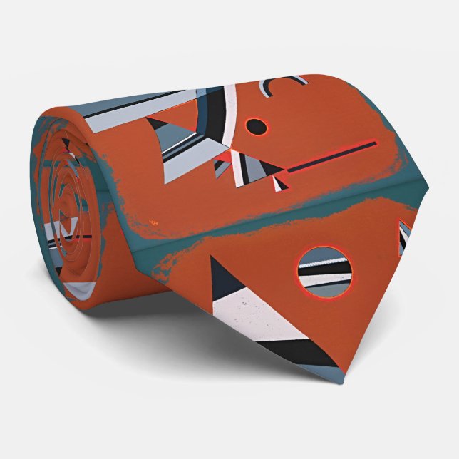 Gravata Gris por Wassily Kandinsky: Redefinição da Arte Re (Rolled)