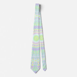 Gravata Groovy Colorful Hippie Mandala