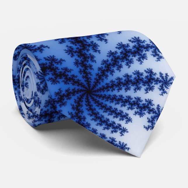 Gravata Groovy Retro Delft Blue Fractal Art (Rolled)