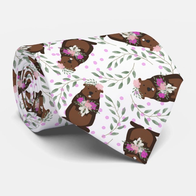 Gravata Groundhog Day Tie (Rolled)