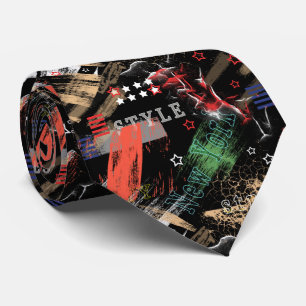 Gravata Grunge de abstrato moda