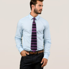 Gravata Grunge Moderno - Listra Rosa Preta