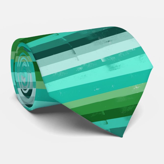 Gravata Grunge Verde Strike (Rolled)