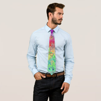 Gravata Grungy Rainbow