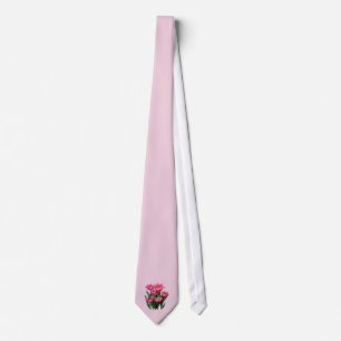 Gravata Grupo de Tulipas Rosa