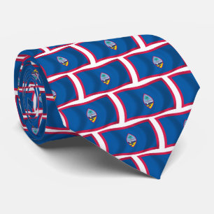 Gravata Guam Flag Tie