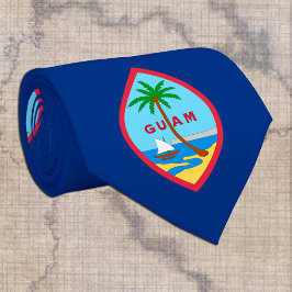 Gravata Guam Tie, moda de negócios EUA, Bandeira Guamanian