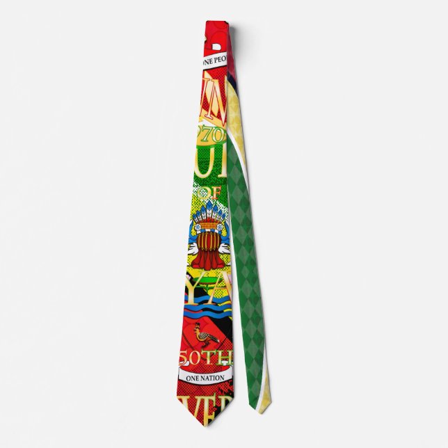 Gravata Guiana Flag Jaguar Tie por RokCloneDesigns (Frente)
