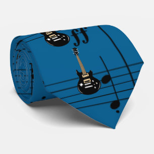Gravata Guitarras Elétricas Negras