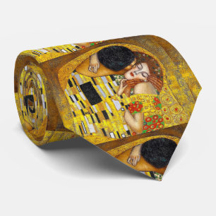 Gravata Gustav Klimt, "O Beijo" ネ ク タ イ