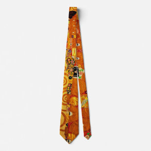 Gravata Gustav Klimt Tree of Life: Art Nouveau Symbolista