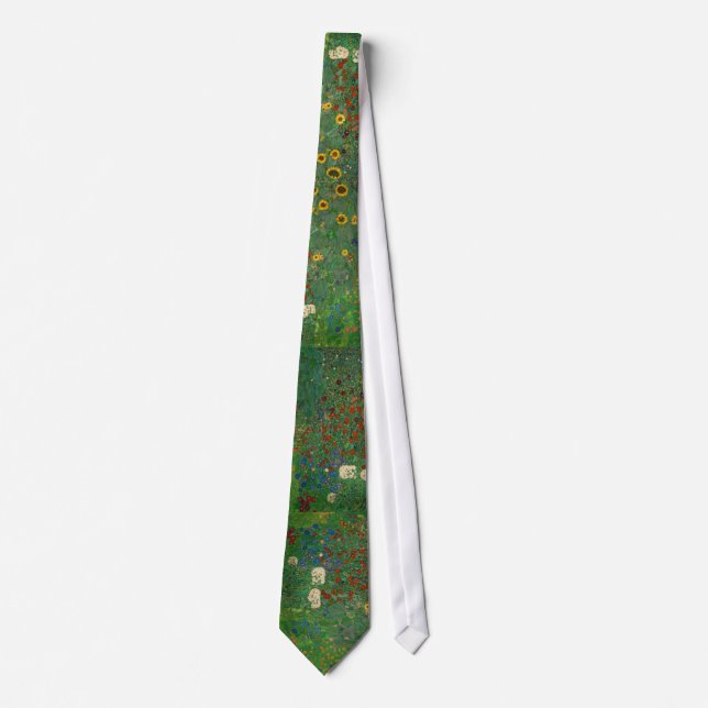 Gravata Gustav Klimts Flores Art Tie (Frente)