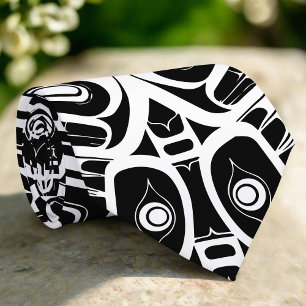 Gravata Haida Eagle Thunderbird Noroeste da Colômbia