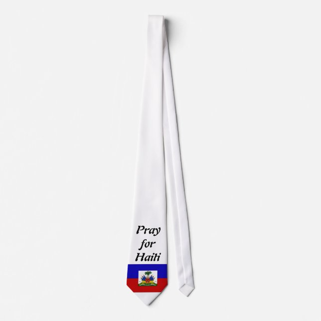 Gravata HaitianFlag, Pray para Haiti (Frente)