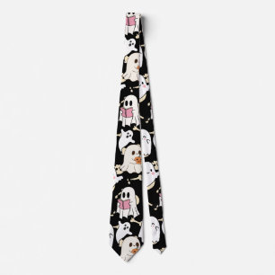 Gravata Halloween Boo com Bats HBB2501A.Black BG