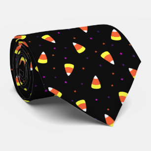 Gravata Halloween Candy Corn Pattern