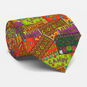 Gravata Halloween Candy Pattern