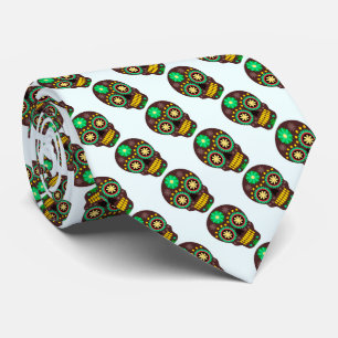 Gravata Halloween Necktie Skulls