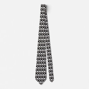 Gravata Halloween Skulls Black Tie