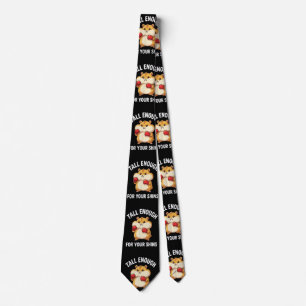 Gravata Hamster Engraçado de Boxe Alto o Suficiente para s