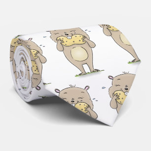Gravata Hamster sorridente e bonito com desenho animado de