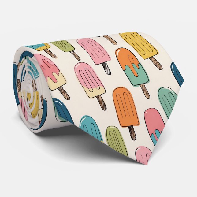 Gravata Hand-Drawn Popsicle doodle Pattern (Rolled)