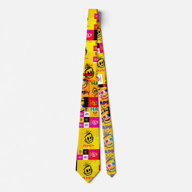 Gravata HAPPY Glitch Neck (Frente)