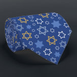 Gravata Happy Hanukkah Star de David<br><div class="desc">Happy Hanukkah Star do David Pattern</div>