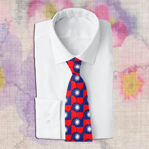 Gravata Hearts & Taiwan Flag / Taiwan