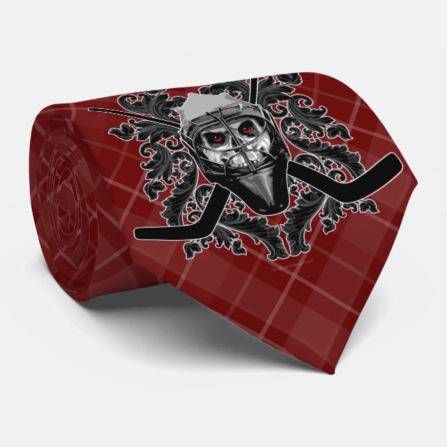Gravata Hellish Hockey Goalie (Rolled)