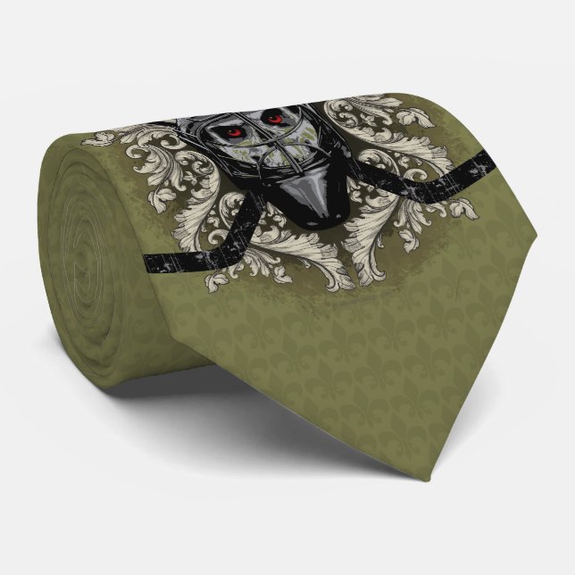 Gravata Hellish Hockey Goalie Tie (Rolled)