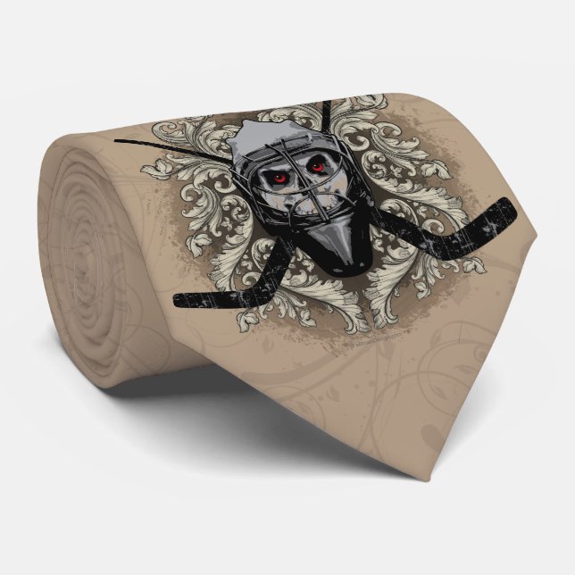 Gravata Hellish Hockey Goalie Tie (Rolled)