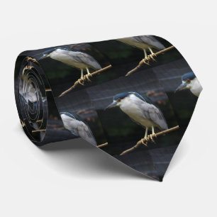Gravata Heron Noturno de coroação negra