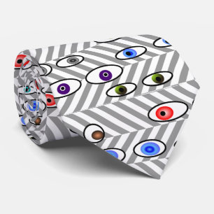 Gravata Herringbone artística do optometrista das bolas d