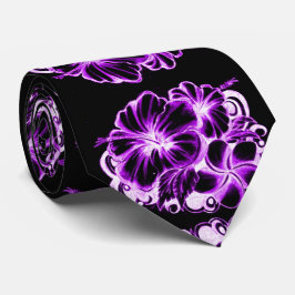 Gravata Hibisco Roxo