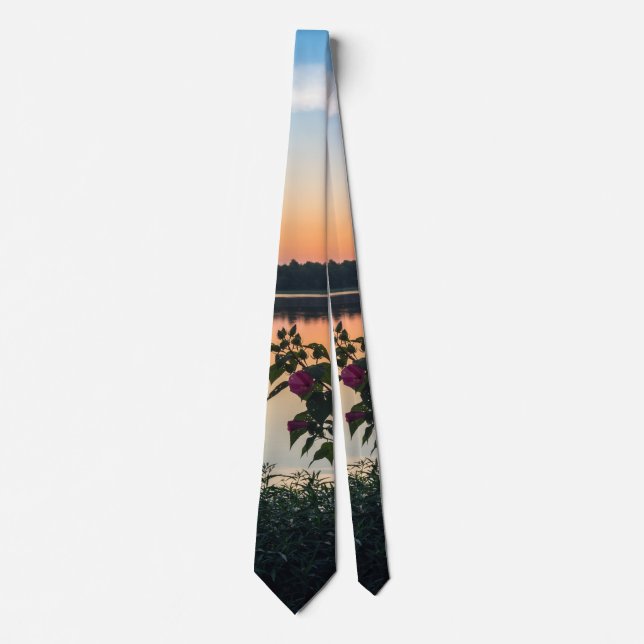 Gravata Hibiscus Sunrise Neck (Frente)