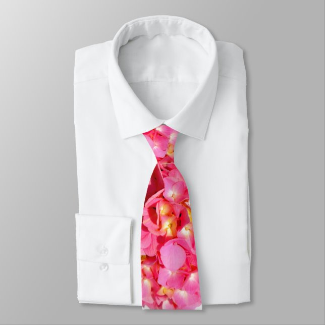 Gravata Hídranga cor-de-rosa Elegante (Amarrado)