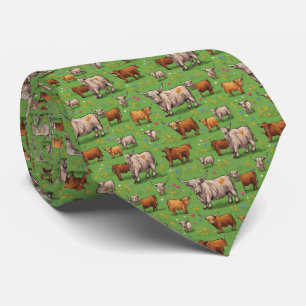 Gravata Highland Cow tie