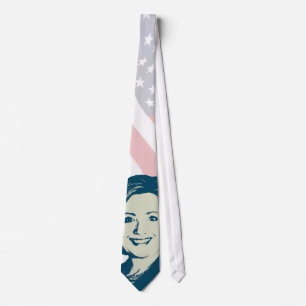 Gravata HILLARY CLINTON HEAD.png AZUL