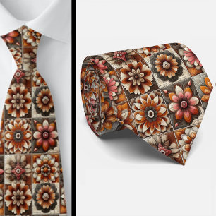 Gravata Hippie Flower Power