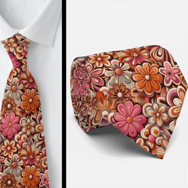 Gravata Hippy Flower Power (Criador carregado)