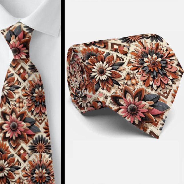 Gravata Hippy Flower Power (Criador carregado)